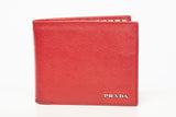Authentic Prada Bifold Saffiano Leather Mens Wallet