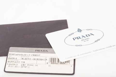 Authentic Prada Bifold Saffiano Leather Mens Wallet